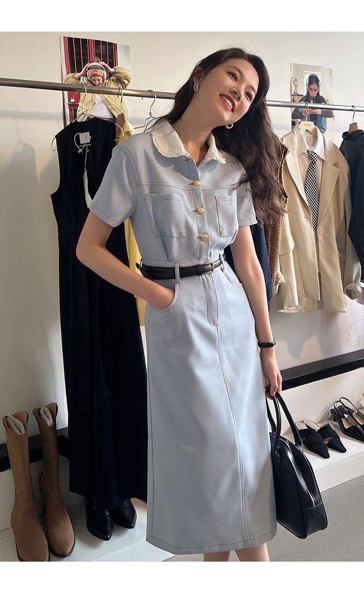 TOBE1SHOP Váy cổ búp bê thơm cho nữ mùa hè 2023 Thiết kế kiểu Pháp