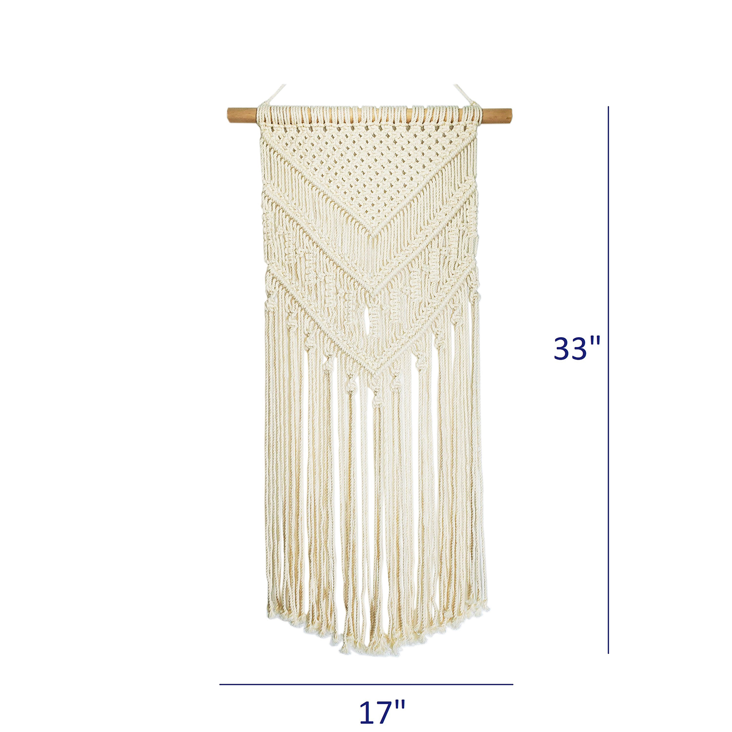 Rèm trang trí treo tường sang trọng  cổ điển từ Macrame 33&quot;L x 17&quot;W