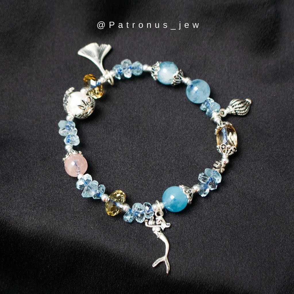 Vòng Tay Aquamarine Charm Bạc 925 VTAC925 Patronus