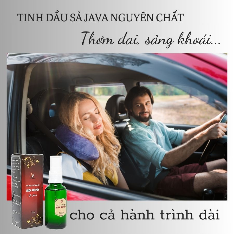 Tinh Dầu Sả Java Nguyên Chất - Chai Xịt Tiện Dụng (30ml): Khử Mùi, Đuổi Muỗi Cấp Tốc...