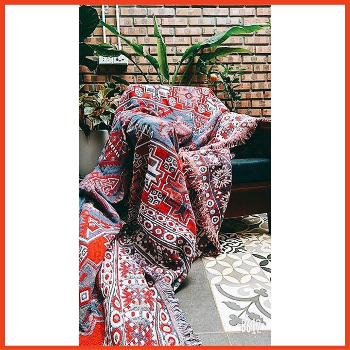 Khăn phủ sofa,thảm trải vintage thổ cẩm 90x180cm