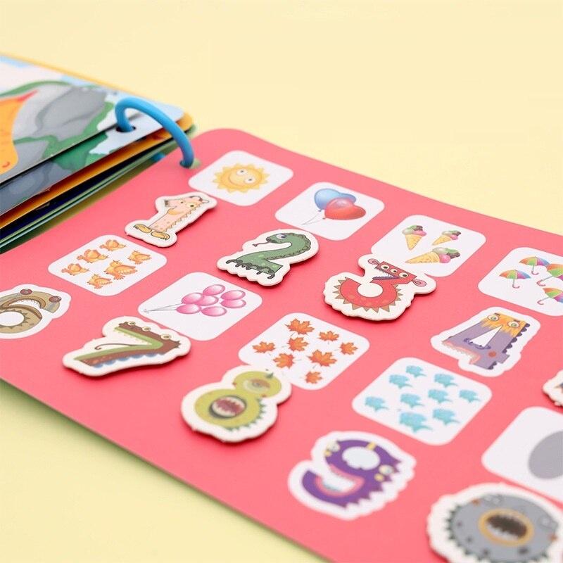 Học liệu Montessori Sách bóc dán QUIET BOOK nhiều chủ đề giúp bé thông minh, Đồ chơi giáo dục sớm