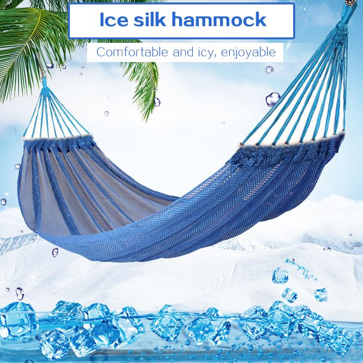 Võng Ngoài Trời Đơn Băng Lụa Lưới Võng Trong Nhà Ký Túc Xá Sinh Viên Phòng Ngủ Treo Ghế Ngoài Trời Người Lớn Trẻ Em Đầm Xòe