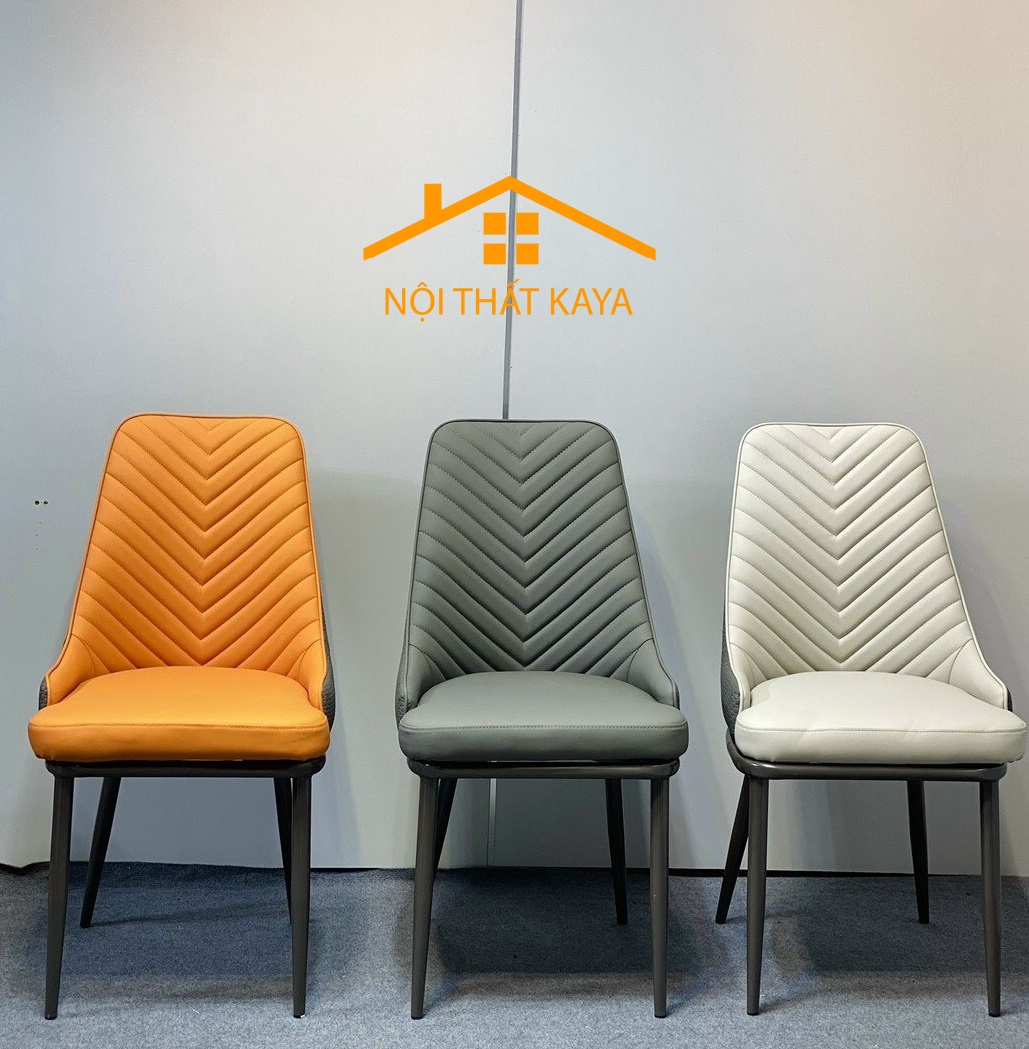 Ghế Luxury Nhập Khẩu Bọc Da Cao Cấp Microfiber - Khung và chân ghế bằng Thép Carbon sơn tĩnh điện chống rỉ sét KY-GH04