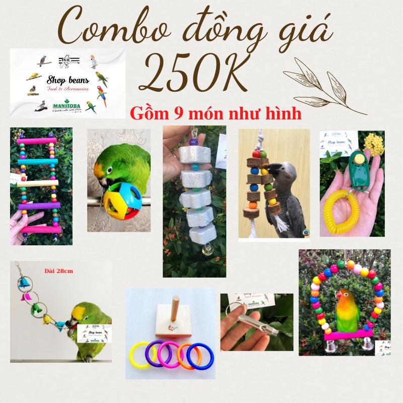 Combo đồng giá 250k đồ chơi cho vẹt