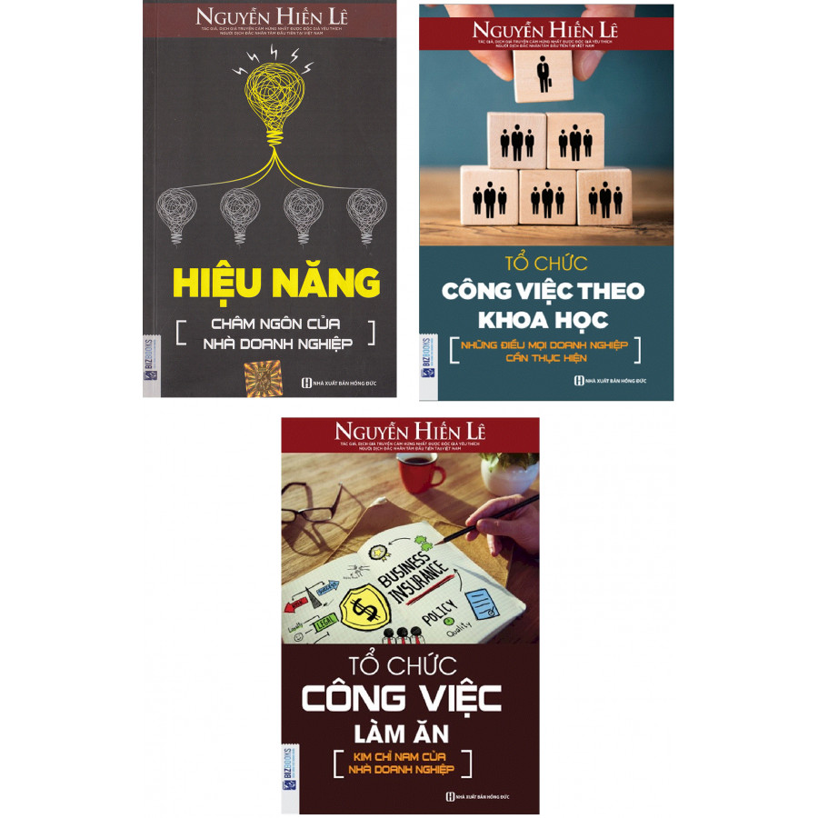 Combo Sách Dành Cho Các Nhà Quản Lý Doanh Nghiệp (Tổ chức công việc làm ăn + Tổ chức công việc hiệu năng + Tổ chức công việc theo khoa học) + Tặng kèm bookmark