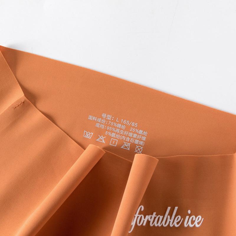 4 Cái/lốc Gợi Cảm Quần Lót Nữ Ice Silk Quần Liền Mạch Đồ Lót Cao Quần Thoải Mái Quần Lót Nữ Giảm Béo Quần Lót