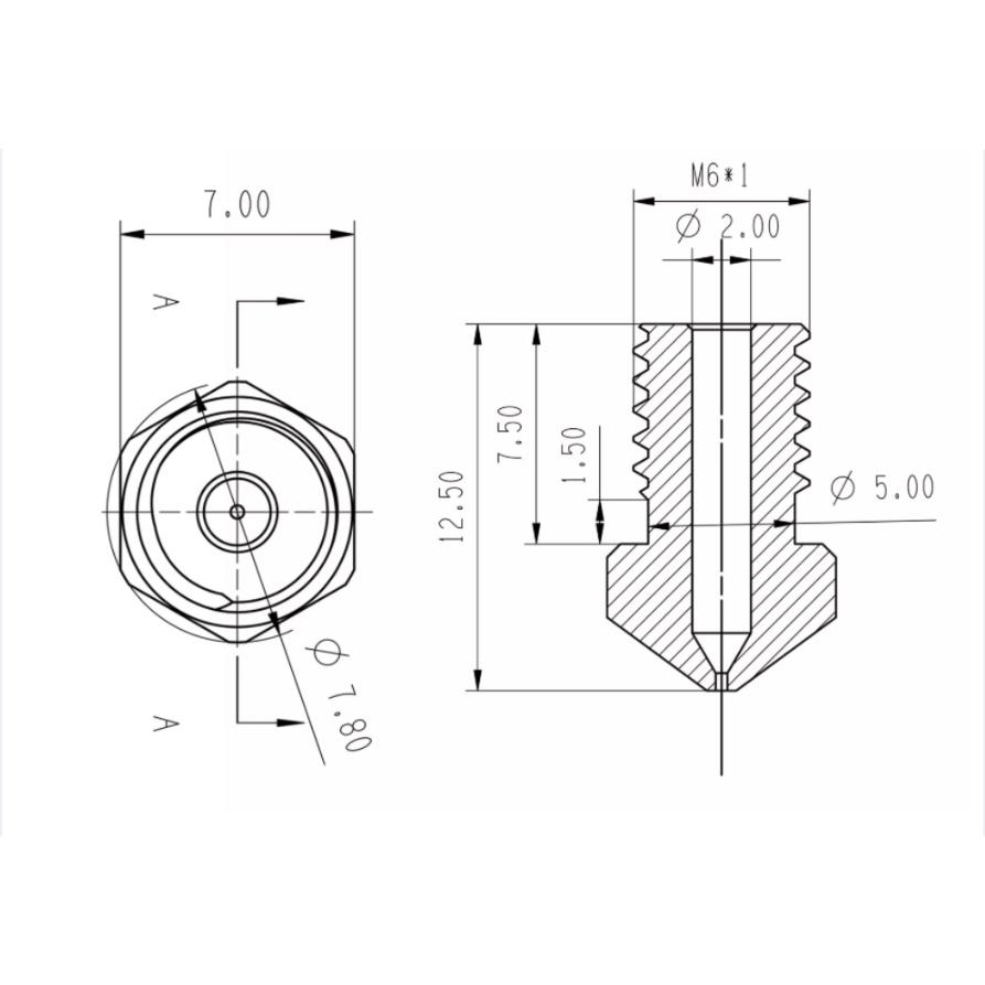 Đầu đùn nhựa E3D cho máy in 3D