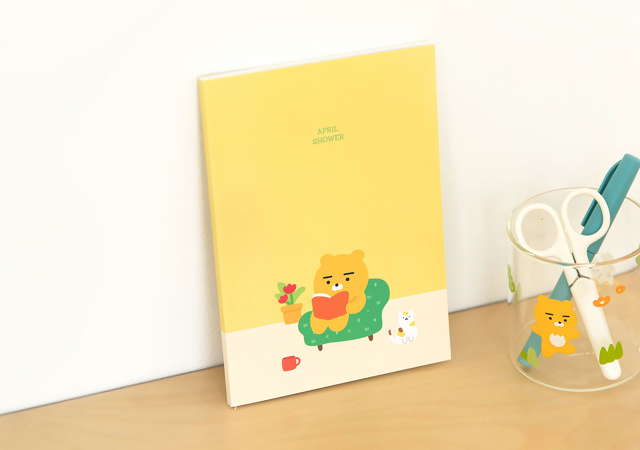 Sổ Tay B6 April Shower Ryan Kakao Friends Chính Hãng