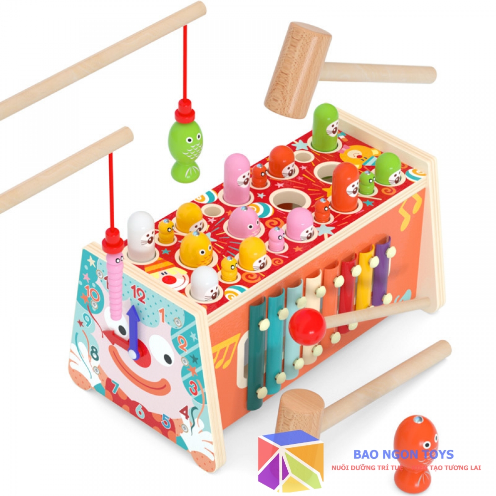 ĐỒ CHƠI ĐẬP GỖ TĂNG CƯỜNG TỐI ƯU PHẢN XẠ CHO BÉ - BAO NGON TOYS