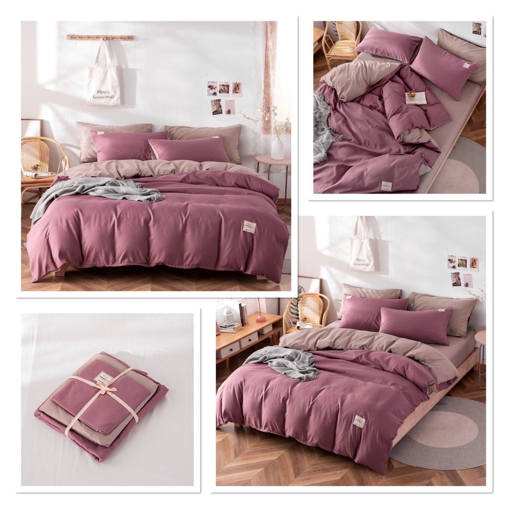 BỘ CHĂN GA GỐI COTTON TICI DAA Bedding dày mát, bộ drap nệm phong cách Hàn quốc cao cấp đủ màu đủ size