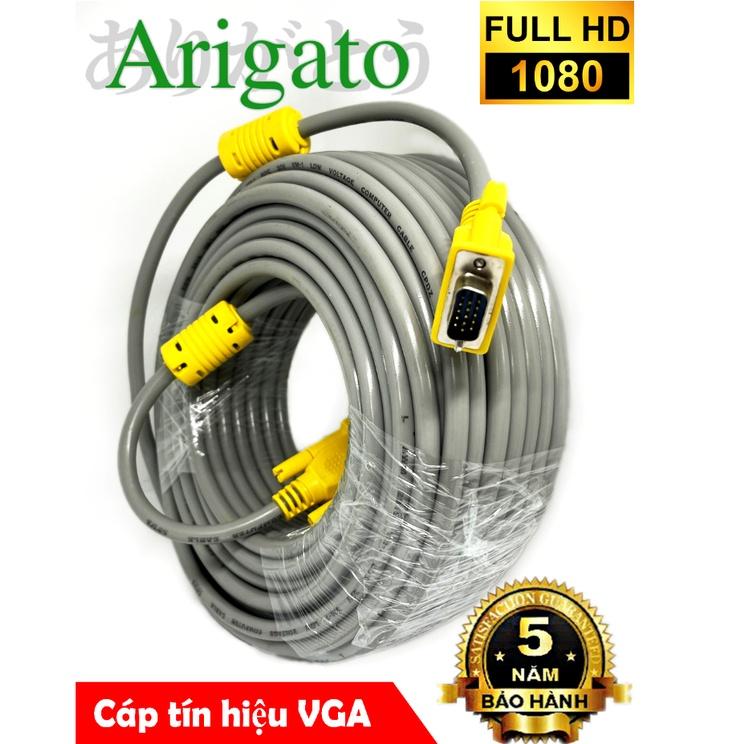 DÂY VGA  10m 15m 20m xám Arigato đảm bảo chất lượng bảo hành 6 tháng