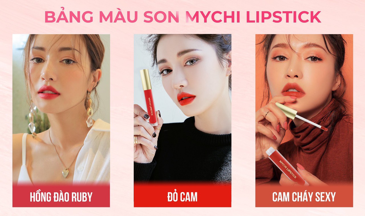 Son Mychi Lip Stick - son kem lỳ Mychi chính hãng