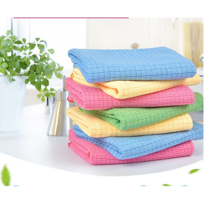 Set 4 khăn lau rửa xe chuyên dụng Microfiber-Caro,màu ngẫu nhiên