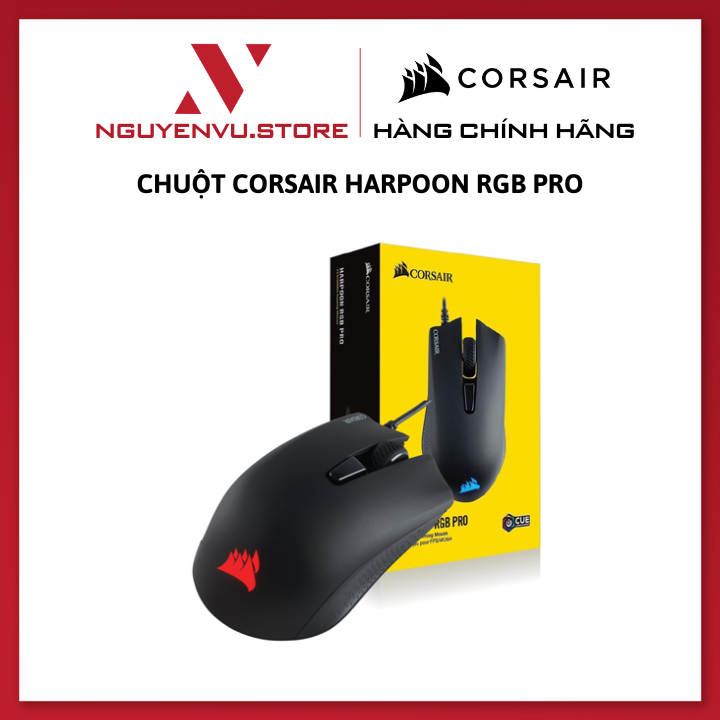 Chuột gaming Corsair Harpoon RGB PRO - Hàng chính hãng