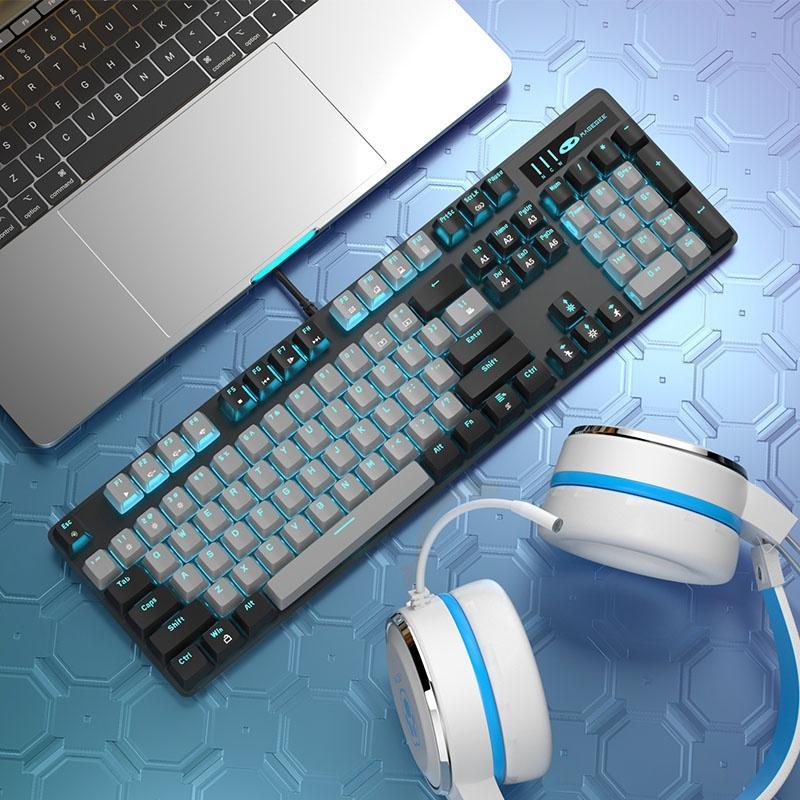 Bàn Phím Cơ Gaming Magegee MK-Storm 104 Phím Có Đèn LED Nền Màu Xanh Dương