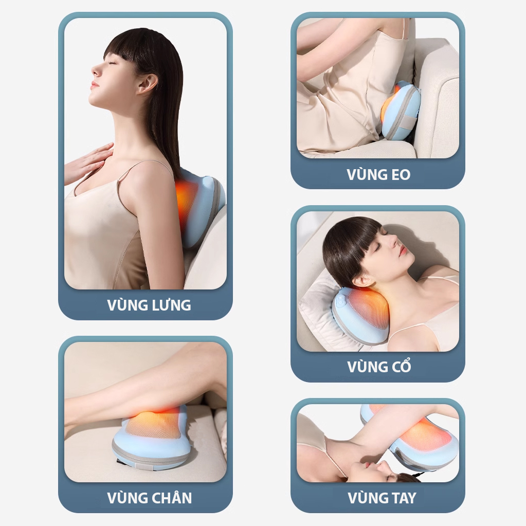 Gối Massage Hồng Ngoại Cao Cấp OKIA eCuddle chính hãng MALAYSIA