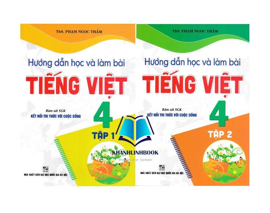 Sách - Combo Hướng Dẫn Học Và Làm Bài Tiếng Việt 4 - Tập 1 + 2