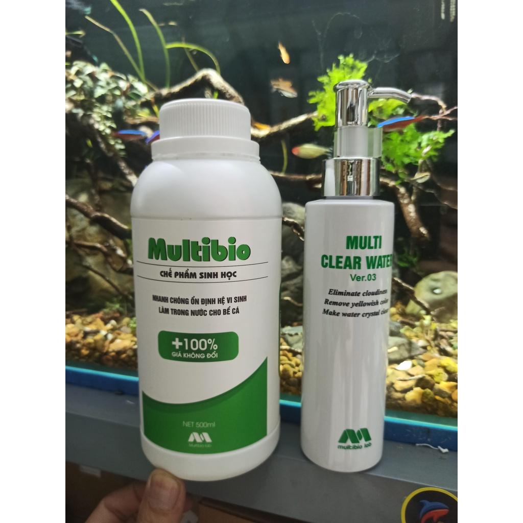 Multibio- clear Water- multi Detox-Vi Sinh-Làm Trong Nước Nhanh-Khử Độc-Phân Huỷ Cặn Bã Cho Bể Cá Cảnh,Thuỷ Sinh-shopleo