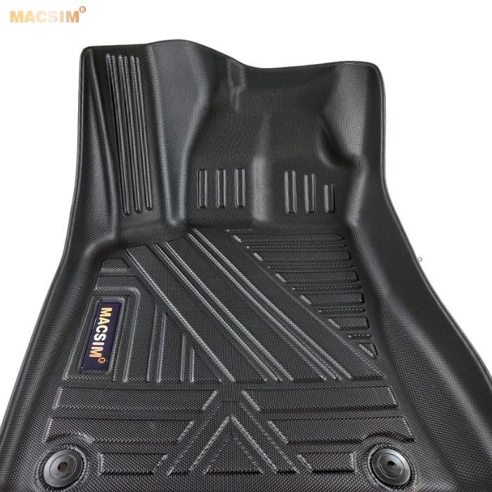 Thảm lót sàn xe ô tô Porsche Macan 2014-2021 Nhãn hiệu Macsim chất liệu nhựa TPE cao cấp