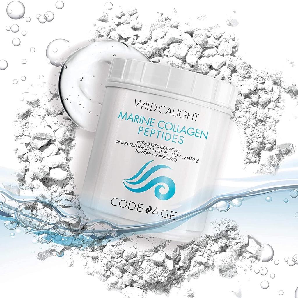 HÀNG NHẬP KHẨU - Bột uống Collagen thuỷ phân Code Age Wild Caught Marine Collagen Peptides Trẻ Hóa Căng Mịn Da CodeAge