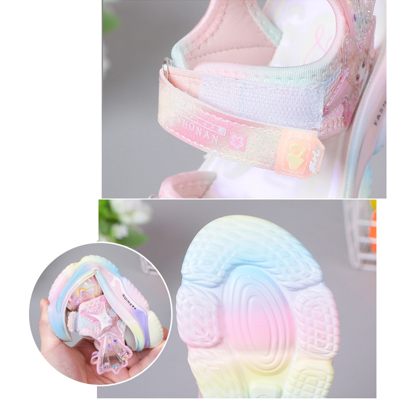 Giày Sandal quai hậu cho bé gái, thể thao siêu nhẹ, êm nhẹ chống trơn  – GSD9132