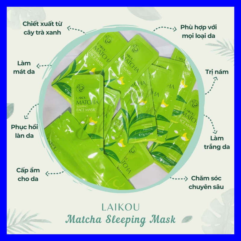 Mặt nạ ngủ Laikou Matcha Sleeping Face Mask