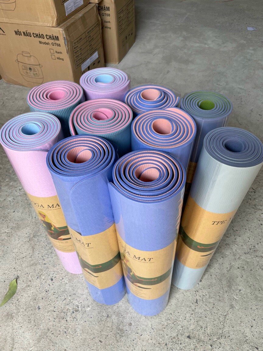 Thảm Tập Yoga, Thảm tập Gym 6mm Có Chống Trượt