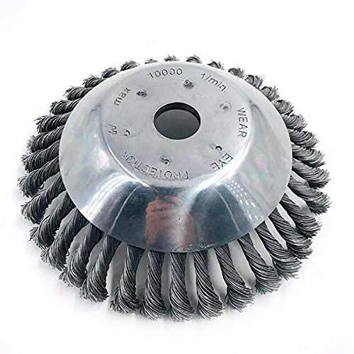 Đầu của bàn chải 15,2 cm bằng thép rắn cho bàn chải máy cắt cỏ 6 '' với bàn chải cỏ, cỏ dại tròn 4mm để cỏ dại