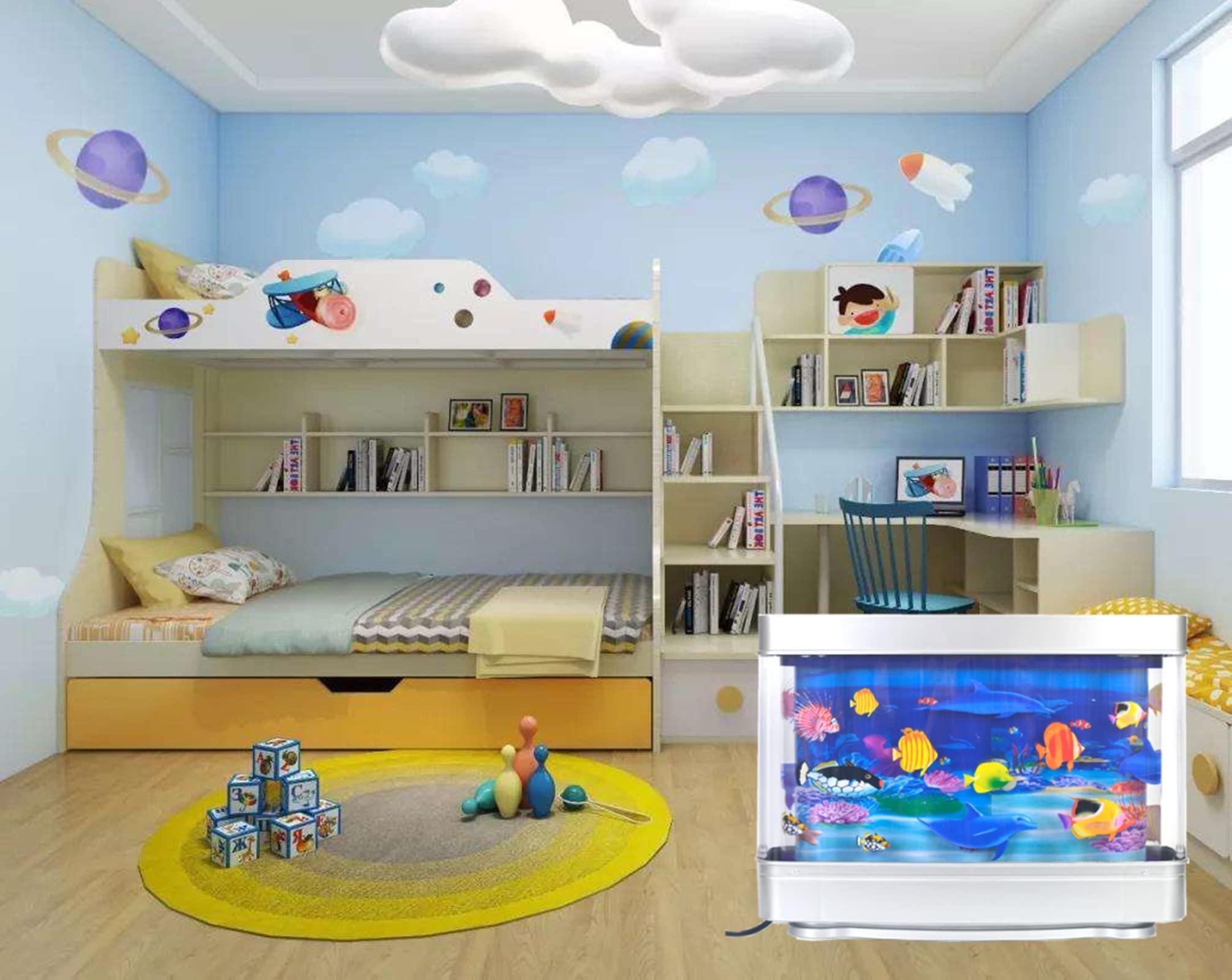 Ánh sáng hồ cá, đèn trang trí nhân tạo, đèn LED hồ cá ánh sáng, Đèn ban đêm tâm trạng, đồ trang trí cá, trang trí bể cá