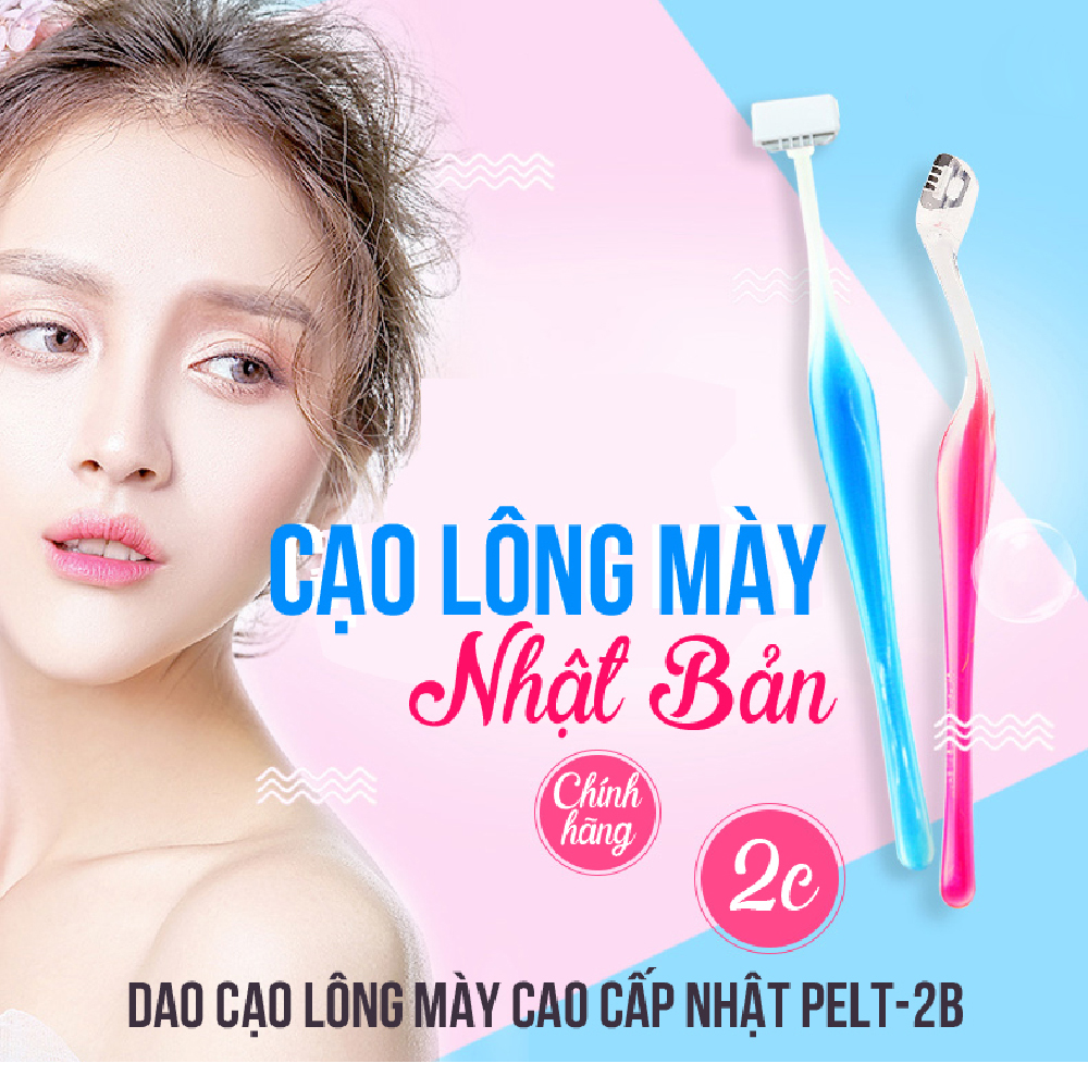 Dao cạo lông mày cao cấp Nhật PELT-2B bộ 2 chiếc