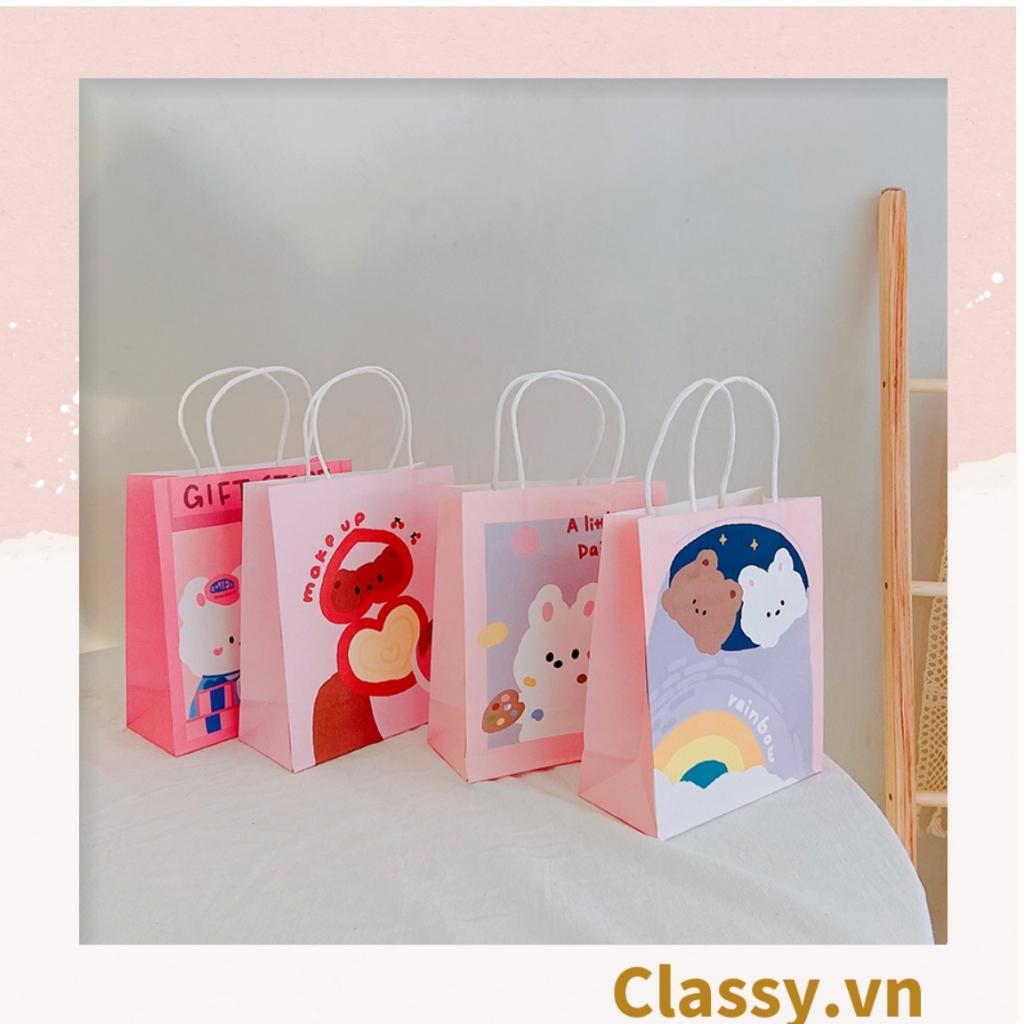 Túi giấy Classy đựng quà kích cỡ 17.5x21x7.5CM họa tiết gấu ngẫu nhiên Q1508