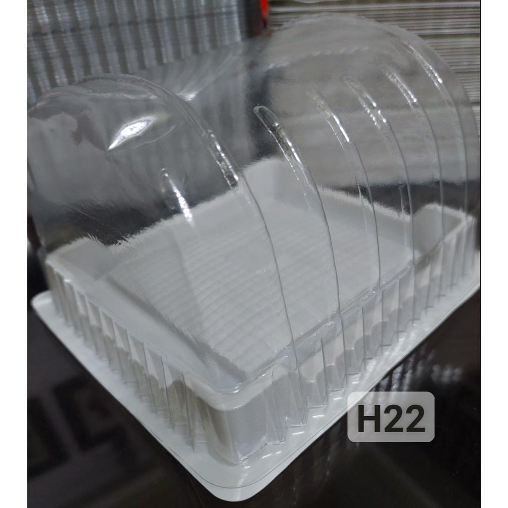 Hộp H22 đựng bánh bông lan cuộn ngắn lớn size 14cm
