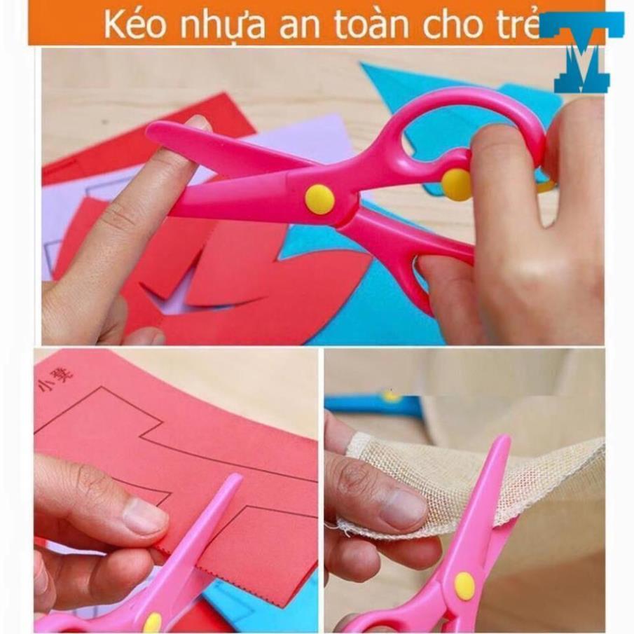 Bộ đồ chơi cắt giấy thủ công tạo hình cho bé