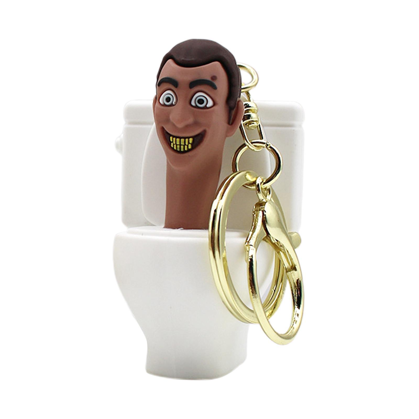 Toilet Key Chain Pendant Decoration Keychain for Purse Backpack Men