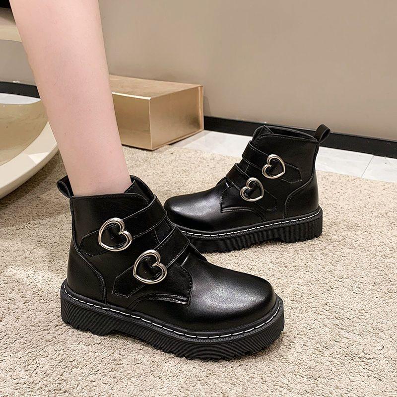 Giày Bốt Martin Cổ Thấp Mẫu Mới 2022 Phong Cách Anh Quốc Thời Trang Thu Đông Cho Nữ
