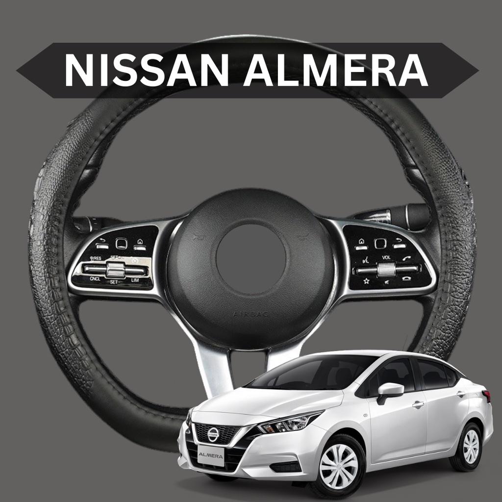 Bọc Vô Lăng ô tô NISSAN ALMERA | Da Thật Khâu Tay Cao Cấp - Mã BLAGO