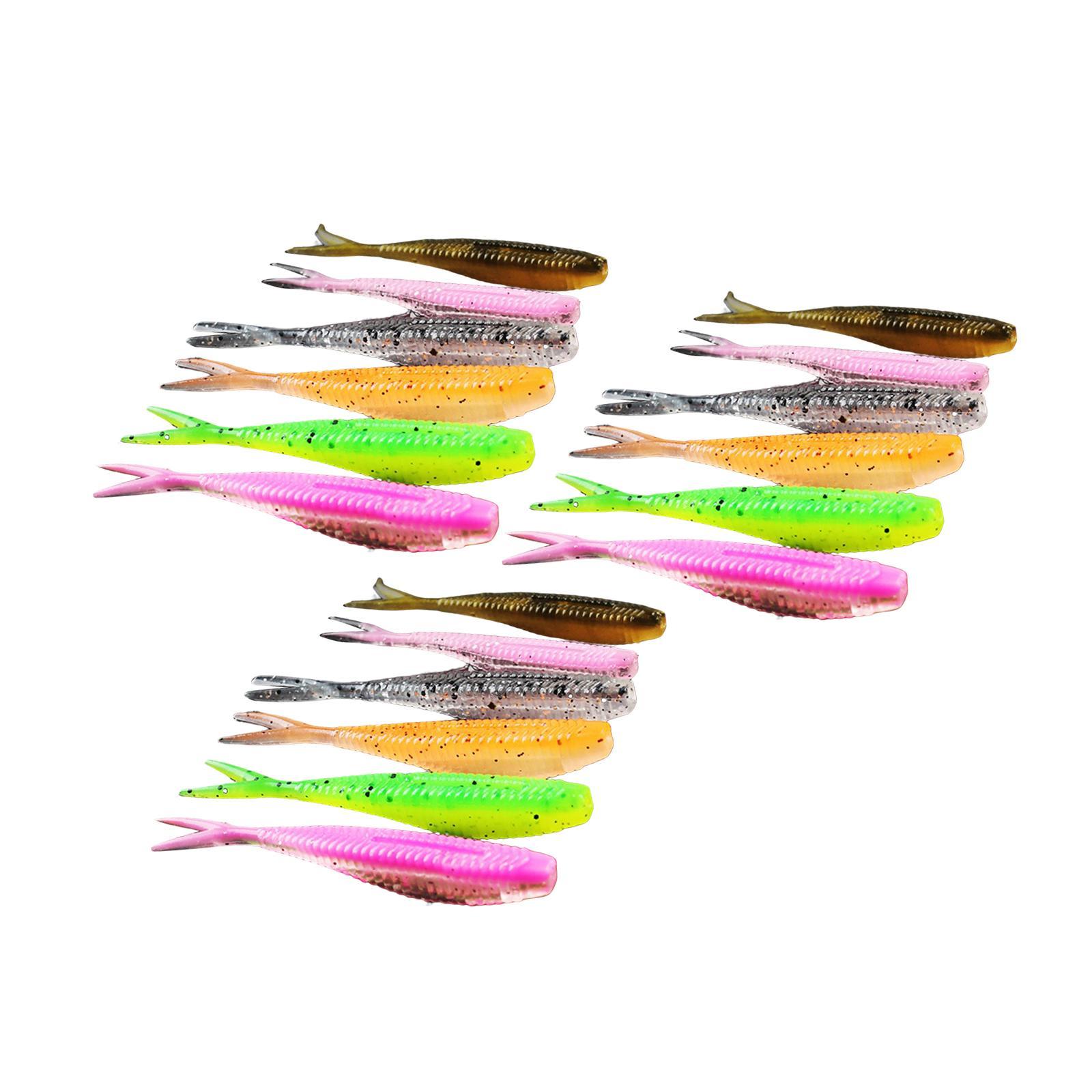 Fishing Lures Baits silicone Tackle Hooks 6cm 18pcs
