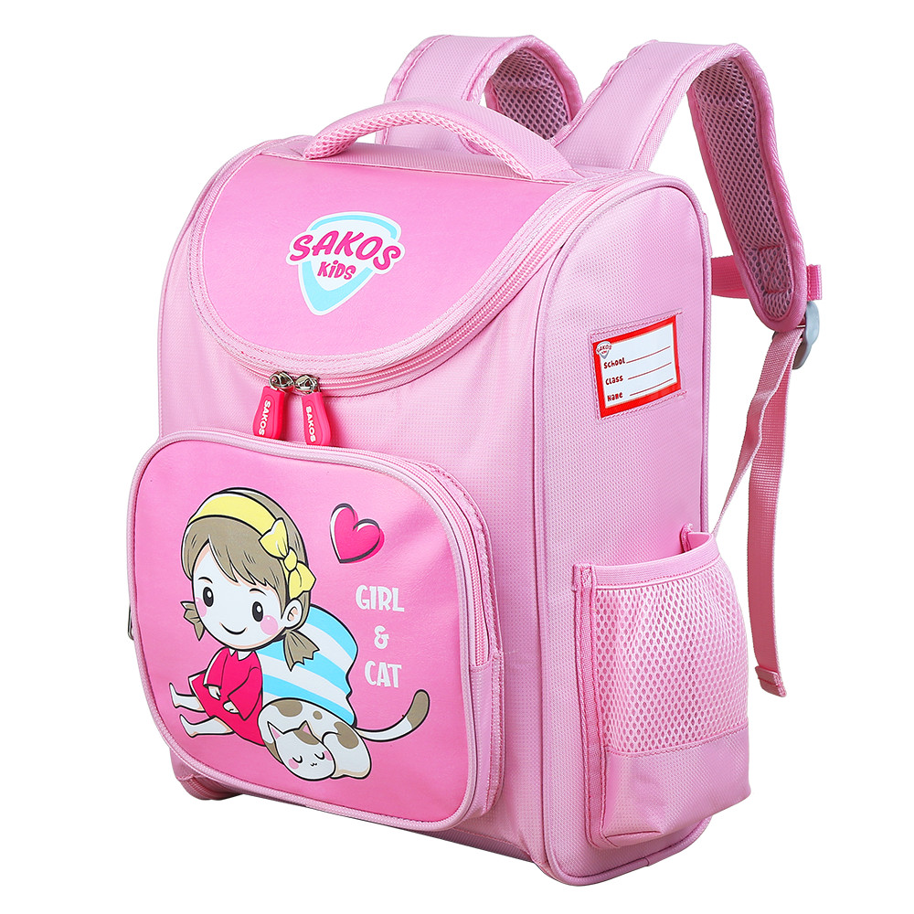 Balo Học Sinh Thời Trang SAKOS KID FELIX - Họa Tiết Dễ Thương, Siêu Nhẹ, Chống Gù, Bảo Vệ Đôi Vai Và Cột Sống Của Trẻ - Hàng chính hãng