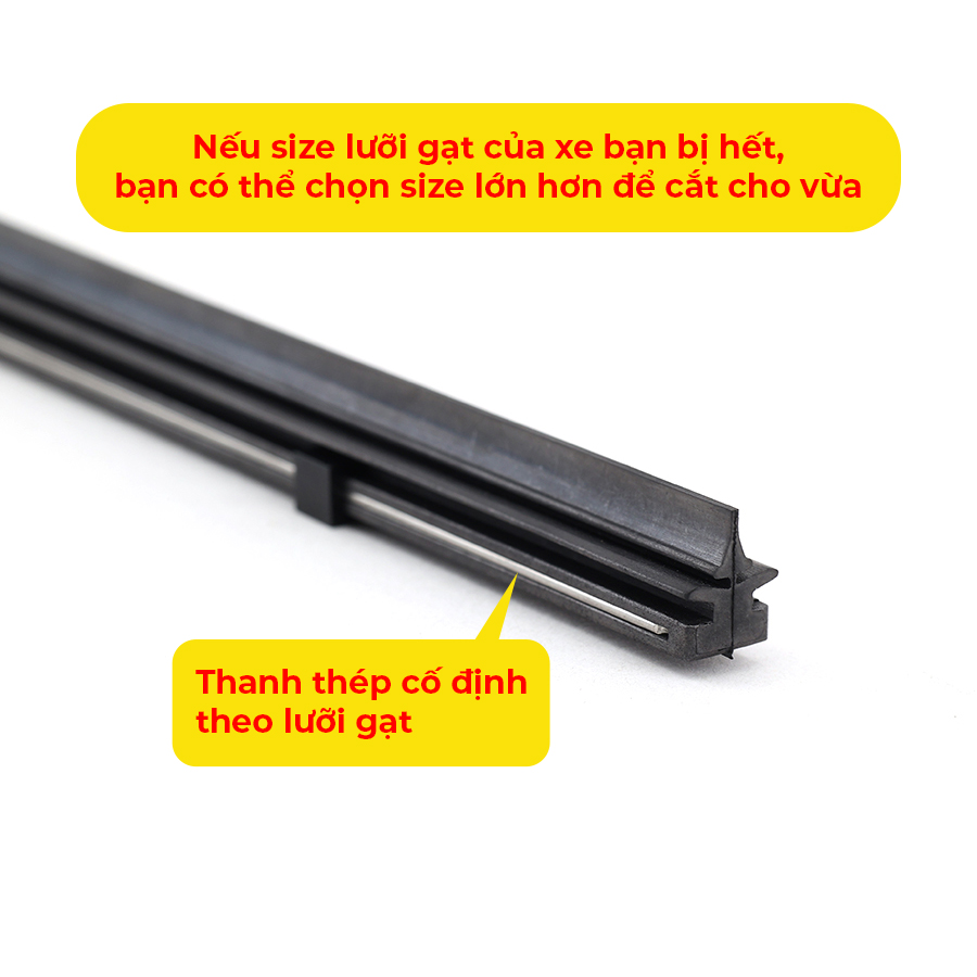 Combo 2 Lưỡi Gạt Mưa Loại A VIAIR R15 (26 Inch/650 mm)