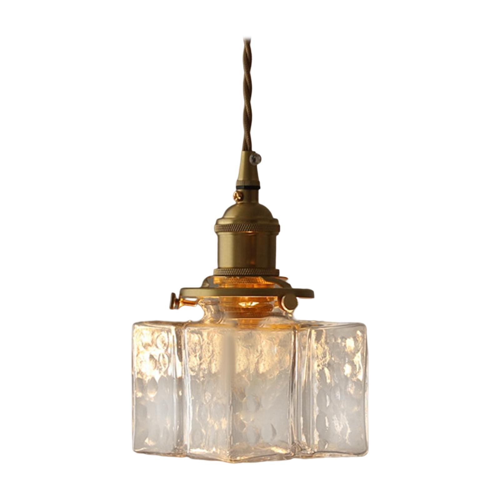 Modern Glass Chandelier Transparent for Bedroom