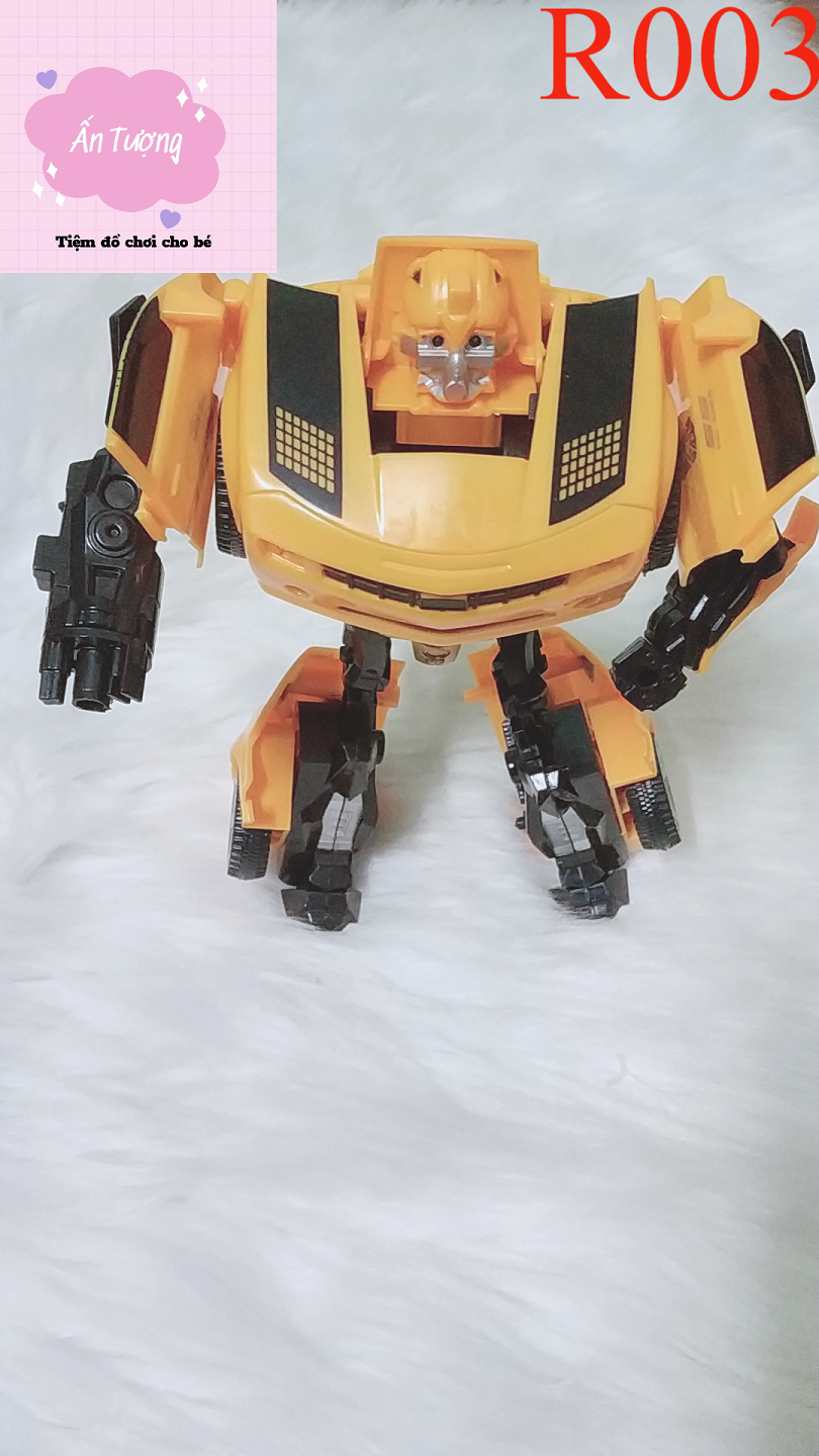 Đồ Chơi Rô Bốt Biến Hình Optimus Prime Bumblebee Biến Hình,Rô bốt Biến Hình Ô tô Transformer 2in1 cỡ vừa màu vàng