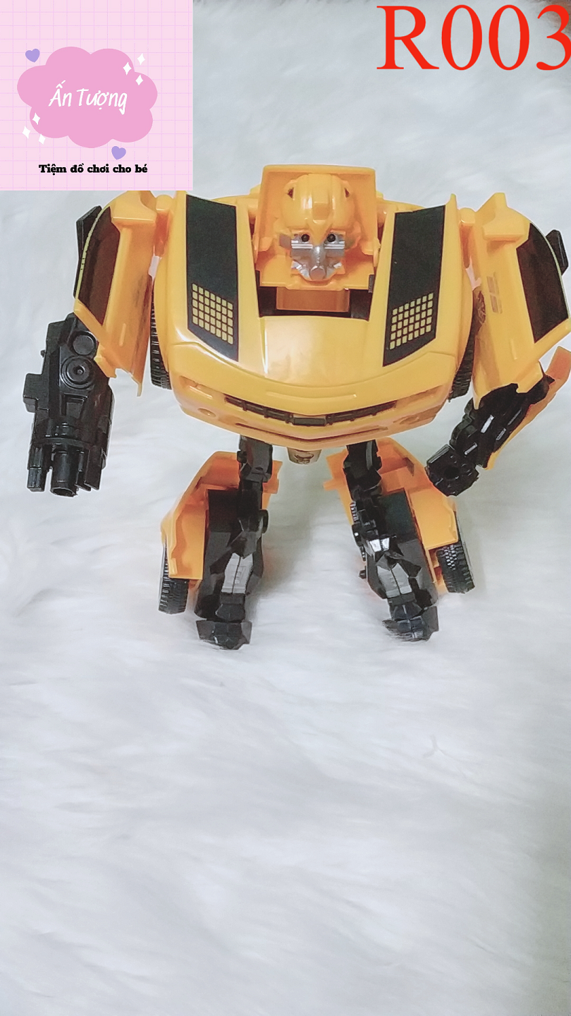 Đồ Chơi Rô Bốt Biến Hình Optimus Prime Bumblebee Biến Hình,￼Rô bốt Biến Hình Ô tô Transformer 2in1 cỡ vừa màu vàng