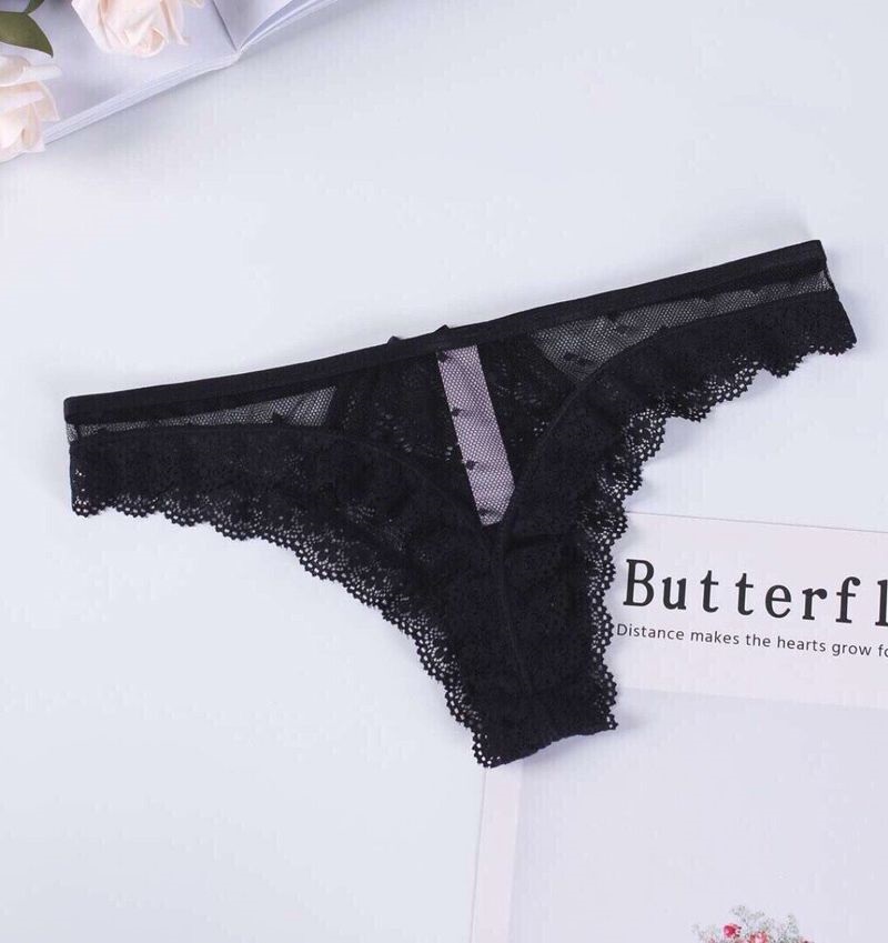 QUẦN LỌT KHE REN CHẤM BI CAO CẤP 1207
