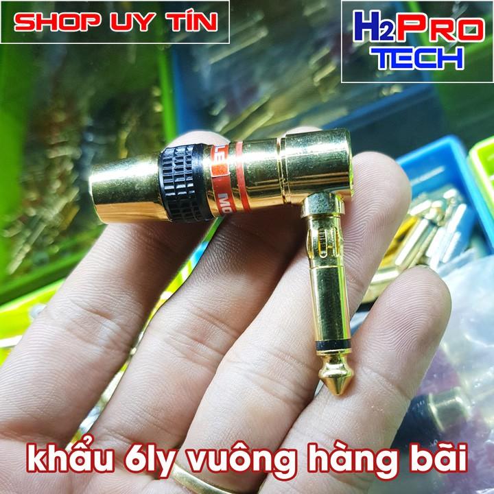 Khẩu jack 6 ly vuông góc bằng đồng hàng bãi chuyên dụng cho âm thanh