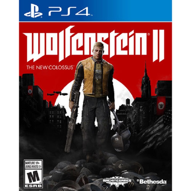 Đĩa Game Ps4: Wolfenstein II-The New Colossus - Hàng nhập khẩu