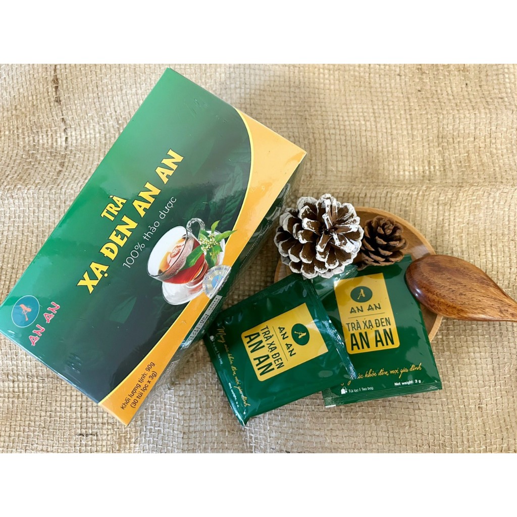Trà xạ đen AN AN chính hãng, 100% thảo dược thiên nhiên, giúp mát gan, thải độc, hạ mỡ máu, men gan, thanh lọc cơ thể