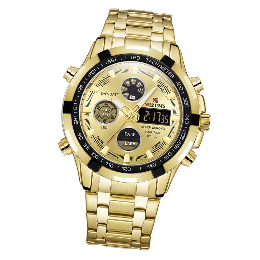 Waterproof Luminous Steel Belt Sports Watch for Men