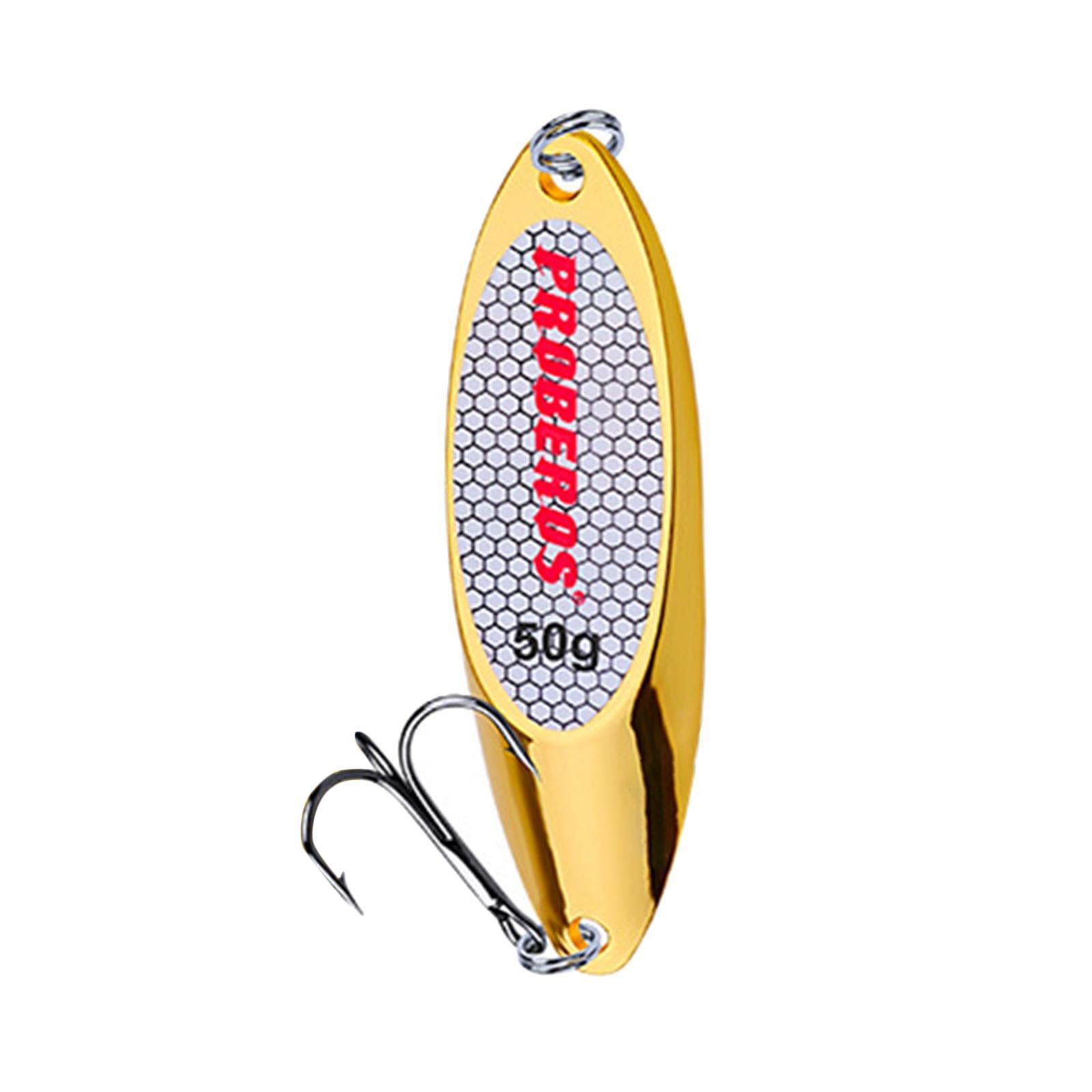 5x Fishing Spoons Long Casting Hard Freshwater Saltwater Metal Fishing Lures