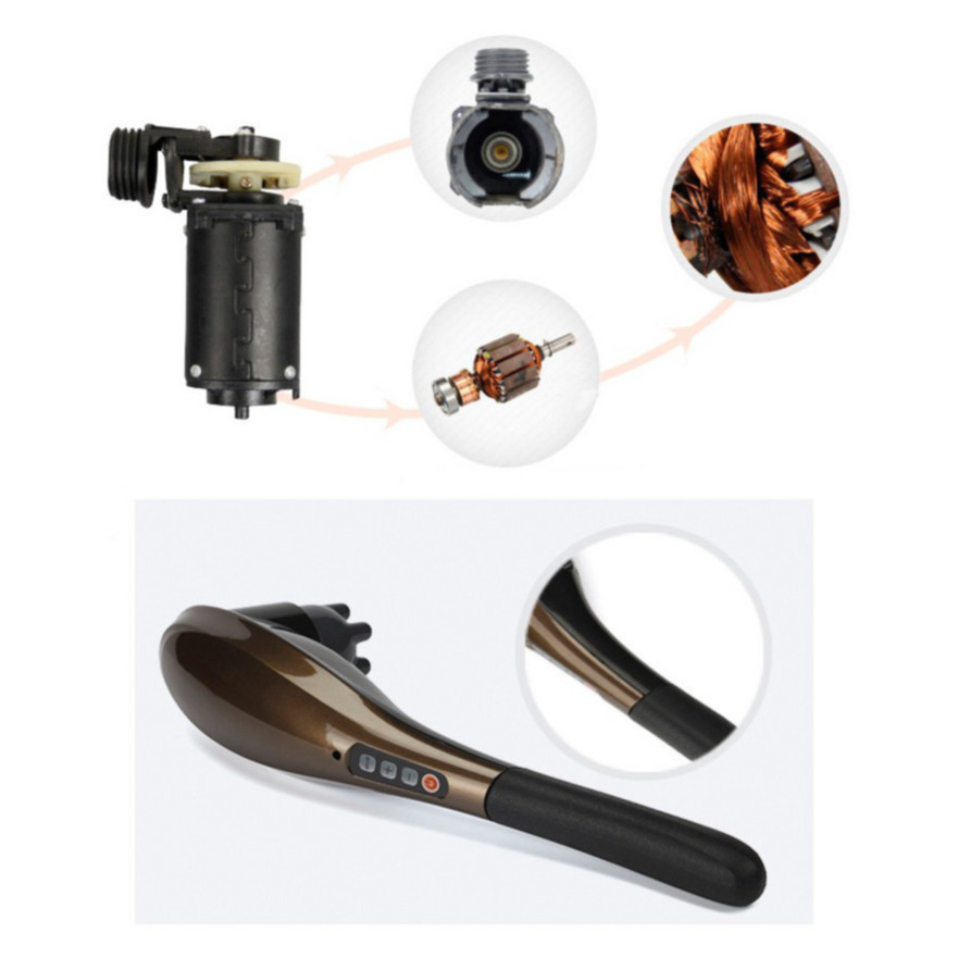 Máy massage không dây 6 đầu massage đa năng nguồn pin sạc 1800mAh